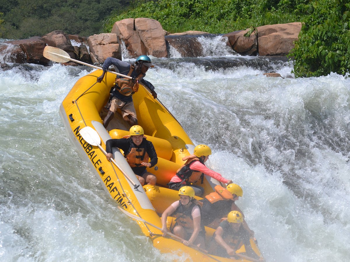 Guests rafting the Nile with a local adventure operator listed on Destinely